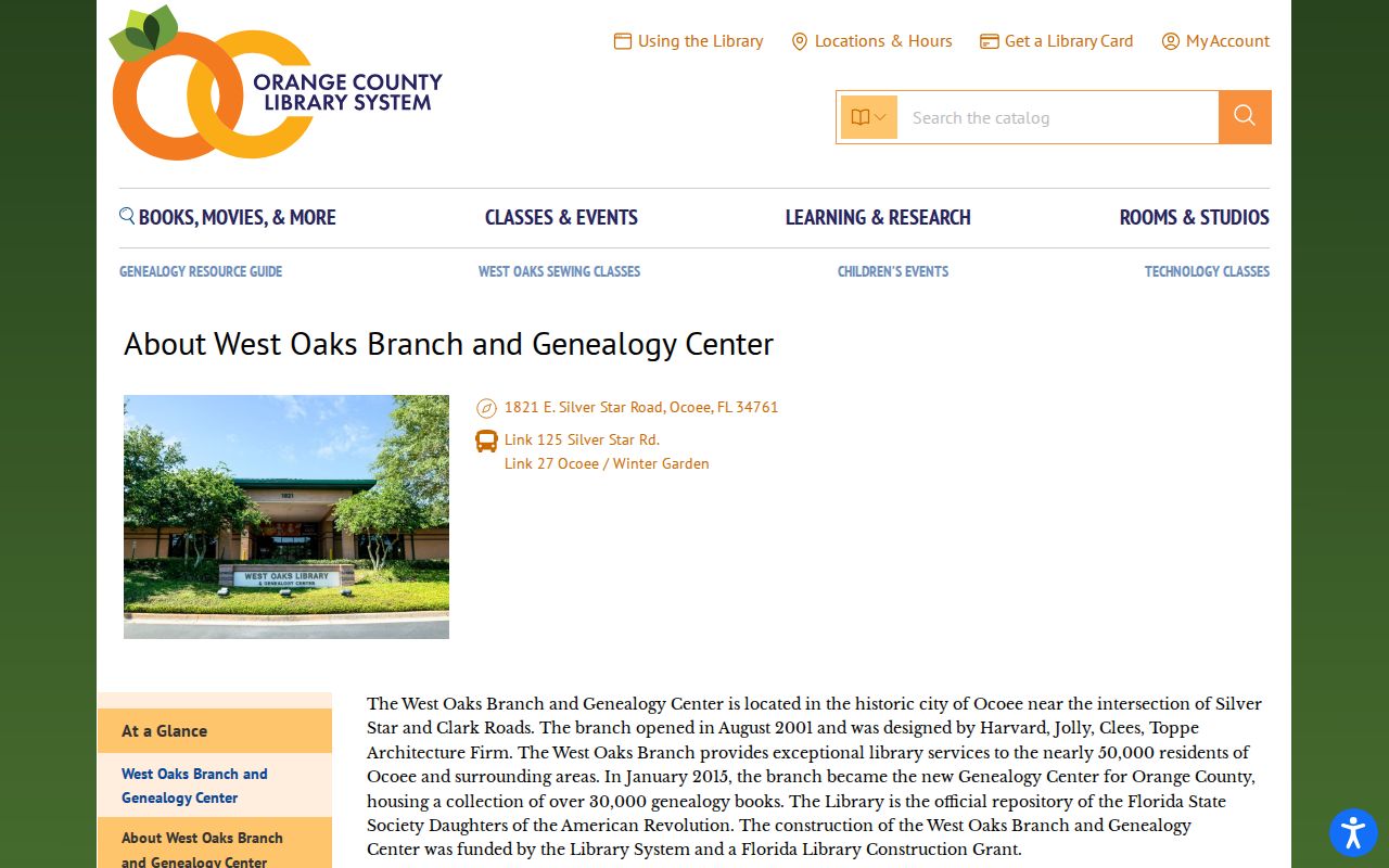 Ocoee city directory research at West Oaks Genealogy Center