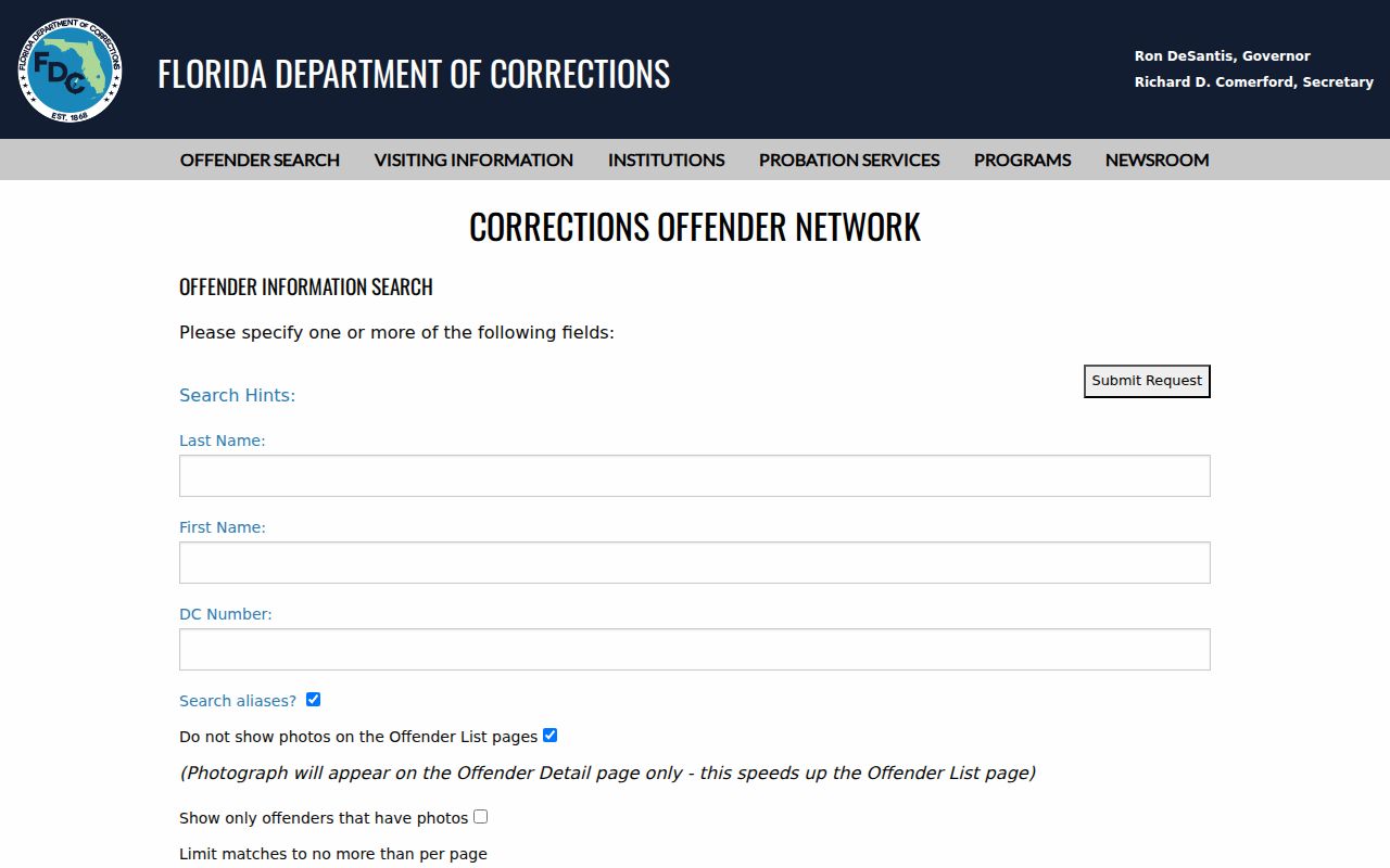 Ocoee neighbors Florida corrections offender search